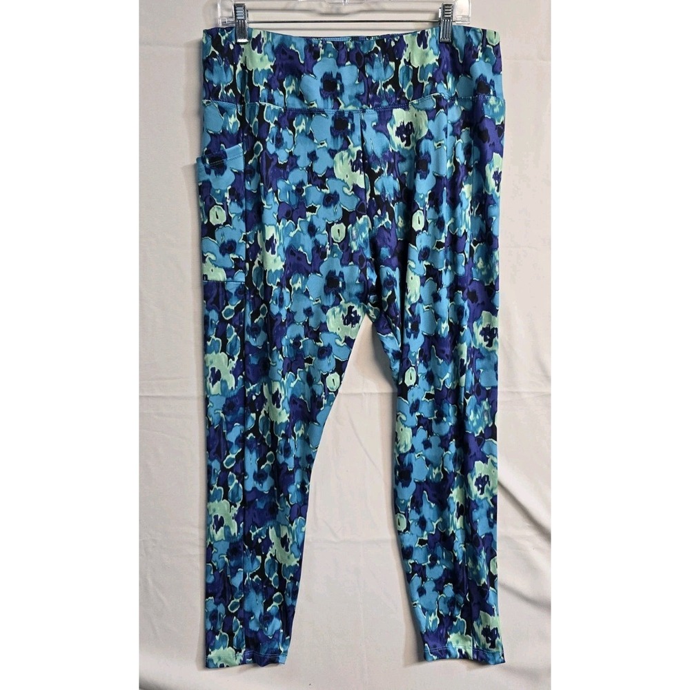 Zone pro Active Leggings with phone pocket ladies 2xl blue